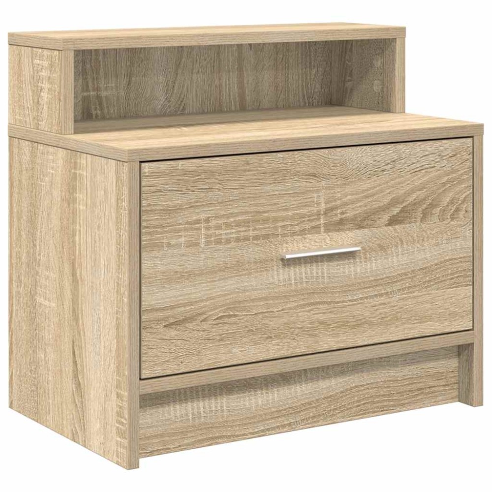 vidaXL Noptiera cu sertar Stejar Sonoma 51x31x47 cm