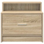 vidaXL Noptiere cu sertar 2 buc. Stejar Sonoma 51x31x47 cm