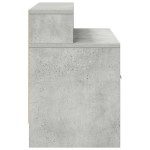 vidaXL Noptiera cu sertar gri beton 51x31x47 cm