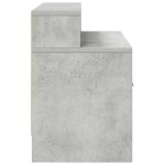 vidaXL Noptiere cu sertar 2 buc gri beton 51x31x47 cm