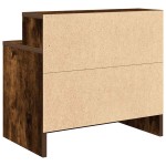 vidaXL Noptiera cu sertar stejar afumat 51x31x47 cm