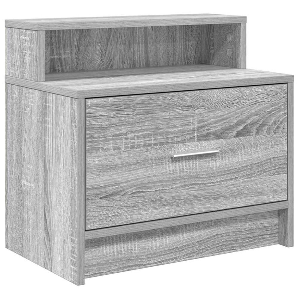 vidaXL Noptiera cu sertar Gri Sonoma 51x31x47 cm