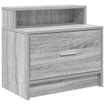 vidaXL Noptiera cu sertar Gri Sonoma 51x31x47 cm