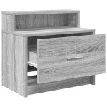 vidaXL Noptiera cu sertar Gri Sonoma 51x31x47 cm