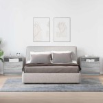vidaXL Noptiere cu sertar 2 buc Gri Sonoma 51x31x47 cm
