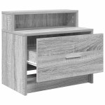 vidaXL Noptiere cu sertar 2 buc Gri Sonoma 51x31x47 cm