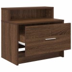 vidaXL Noptiera cu sertar Stejar maro 51x31x47 cm