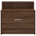 vidaXL Noptiere cu sertar 2 buc Stejar maro 51x31x47 cm