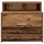 vidaXL Noptiere cu sertar 2 buc lemn vechi 51x31x47 cm