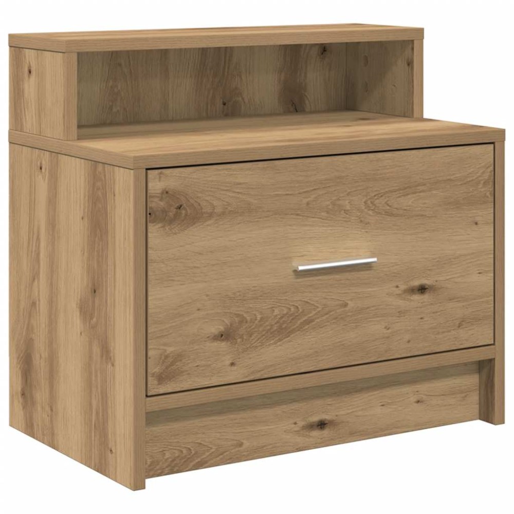 vidaXL Noptiera cu sertar Stejar artizanal 51x31x47 cm