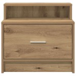 vidaXL Noptiere cu sertar 2 buc Stejar artizanal 51x31x47 cm