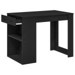 vidaXL Birou cu sertar raft Stejar negru 102x62x77,5 cm lemn prelucrat vidaXL Birou cu sertar raft Stejar negru 102x62x77,5 cm lemn prelucrat