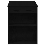 vidaXL Birou cu sertar raft Stejar negru 102x62x77,5 cm lemn prelucrat vidaXL Birou cu sertar raft Stejar negru 102x62x77,5 cm lemn prelucrat