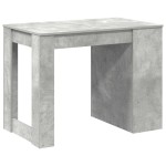 vidaXL Birou cu sertar și raft Gri beton 102x62x77,5 cm lemn prelucrat vidaXL Birou cu sertar și raft Gri beton 102x62x77,5 cm lemn prelucrat