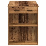 vidaXL Birou cu sertar raft Lemn vechi 102x62x77,5 cm lemn prelucrat vidaXL Birou cu sertar raft Lemn vechi 102x62x77,5 cm lemn prelucrat