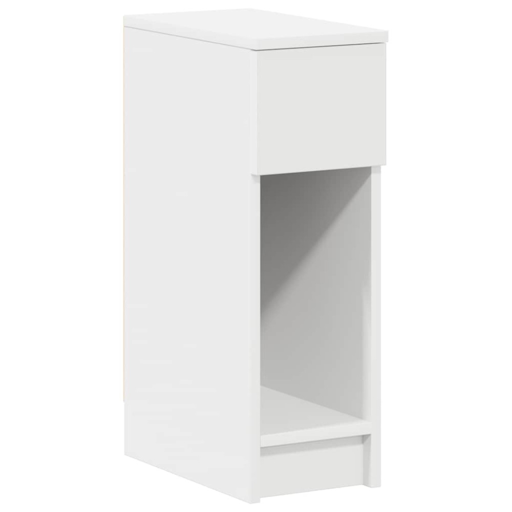 vidaXL Noptiera cu sertar alb 20x36x60 cm