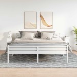 vidaXL Noptiere cu sertar 2 buc Alb 20x36x60 cm