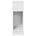 vidaXL Noptiere cu sertar 2 buc Alb 20x36x60 cm