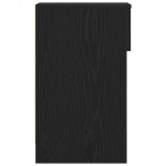 vidaXL Noptiera cu sertar stejar negru 20x36x60 cm