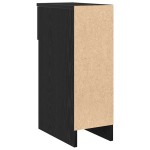 vidaXL Noptiera cu sertar stejar negru 20x36x60 cm