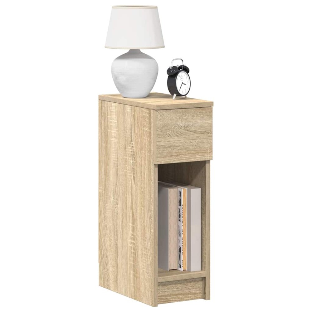 vidaXL Noptiera cu sertar Stejar Sonoma 20x36x60 cm