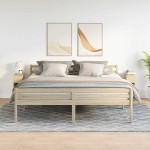 vidaXL Noptiere cu sertar 2 buc. Stejar Sonoma 20x36x60 cm