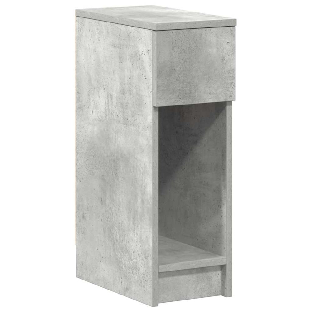 vidaXL Noptiera cu sertar gri beton 20x36x60 cm