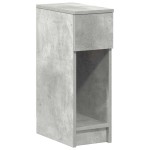 vidaXL Noptiera cu sertar gri beton 20x36x60 cm