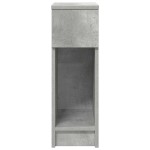 vidaXL Noptiera cu sertar gri beton 20x36x60 cm