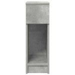 vidaXL Noptiere cu sertar 2 buc gri beton 20x36x60 cm
