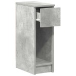 vidaXL Noptiere cu sertar 2 buc gri beton 20x36x60 cm