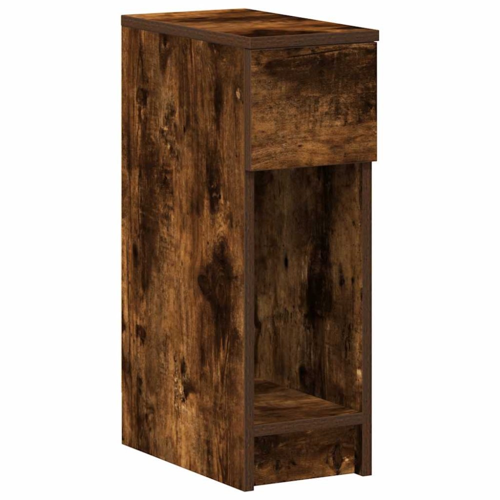 vidaXL Noptiera cu sertar stejar afumat 20x36x60 cm