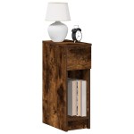 vidaXL Noptiera cu sertar stejar afumat 20x36x60 cm