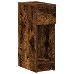 vidaXL Noptiere cu sertar 2 buc stejar afumat 20x36x60 cm