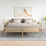 vidaXL Noptiere cu sertar 2 buc Stejar artizanal 20x36x60 cm