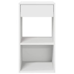 vidaXL Noptiera cu sertar alb 35x34x66,5 cm