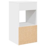 vidaXL Noptiera cu sertar alb 35x34x66,5 cm