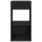 vidaXL Noptiera cu sertar stejar negru 35x34x66,5 cm