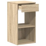 vidaXL Noptiere cu sertar 2 buc. Stejar Sonoma 35x34x66,5 cm