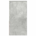 vidaXL Noptiera cu sertar gri beton 35x34x66,5 cm