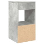 vidaXL Noptiera cu sertar gri beton 35x34x66,5 cm