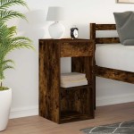 vidaXL Noptiera cu sertar stejar afumat 35x34x66,5 cm