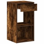 vidaXL Noptiera cu sertar stejar afumat 35x34x66,5 cm