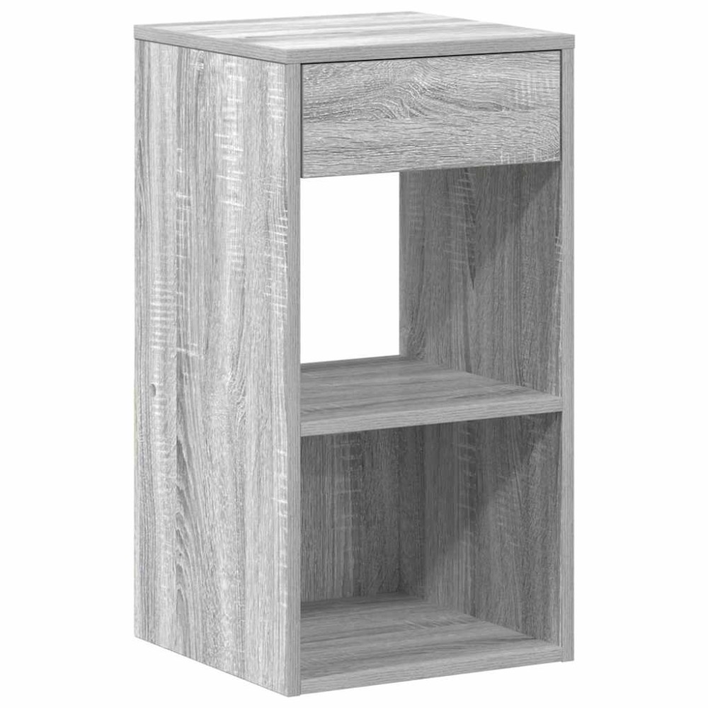 vidaXL Noptiera cu sertar Gri Sonoma 35x34x66,5 cm