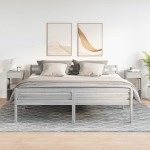vidaXL Noptiere cu sertar 2 buc Gri Sonoma 35x34x66,5 cm