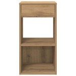 vidaXL Noptiere cu sertar 2 buc Stejar artizanal 35x34x66,5 cm