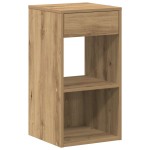 vidaXL Noptiere cu sertar 2 buc Stejar artizanal 35x34x66,5 cm