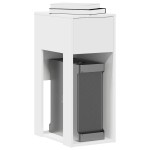 vidaXL Suport turn pentru computer cu sertar alb 30x44x74 cm vidaXL Suport turn pentru computer cu sertar alb 30x44x74 cm