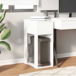 vidaXL Suport turn pentru computer cu sertar alb 30x44x74 cm vidaXL Suport turn pentru computer cu sertar alb 30x44x74 cm