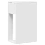 vidaXL Suport turn pentru computer cu sertar alb 30x44x74 cm vidaXL Suport turn pentru computer cu sertar alb 30x44x74 cm